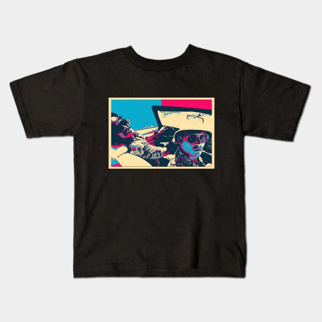 Hunter S Thompson Kids T-Shirt by GO WES